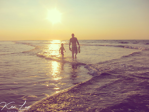 Family-Photography-Father-Son-Beach-Sunset
